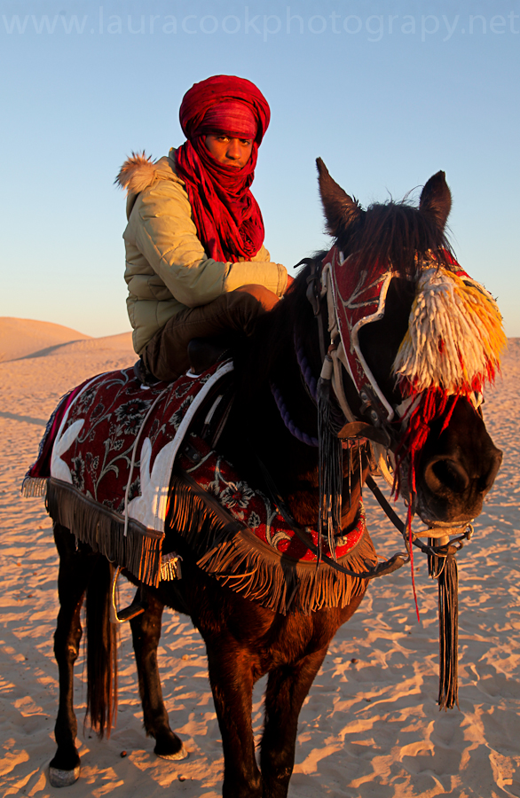 Desert dwellers are accomplished horsemen.