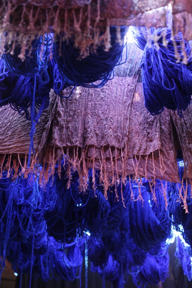 One hundred shades of blue curtain our exit.