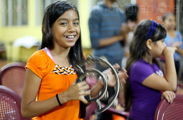 ... and we spent time in churches worshipping alongside the youth.