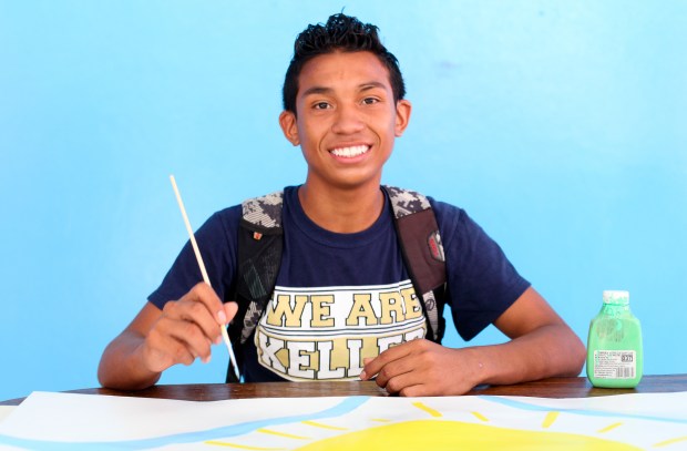 Art is a great way to engage the young people