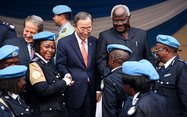 Visit of the UN Secretary General to Sierra Leone. 5th March 2014