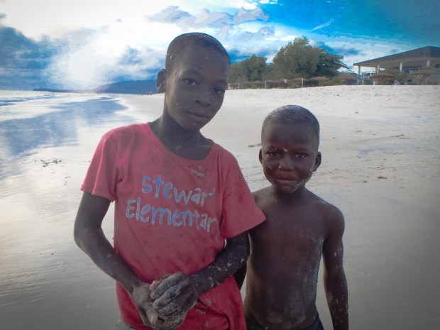 An invite to play Mud Throw from Mohamed and Alusine. 