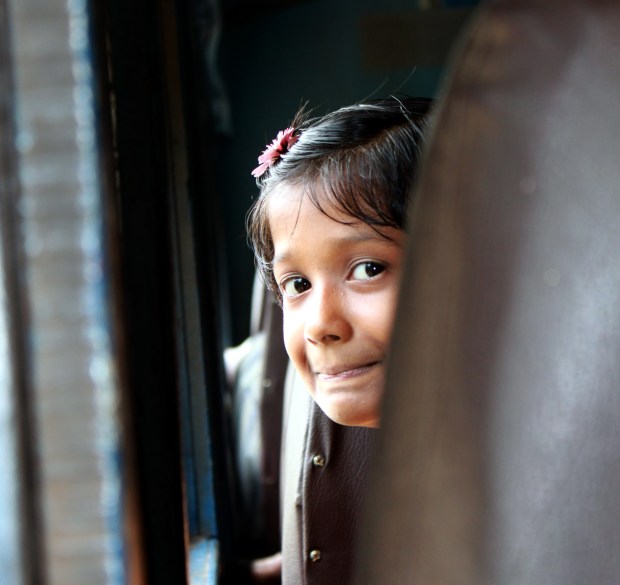 The 'shy smile' (Taken in Sri Lanka in 2010)