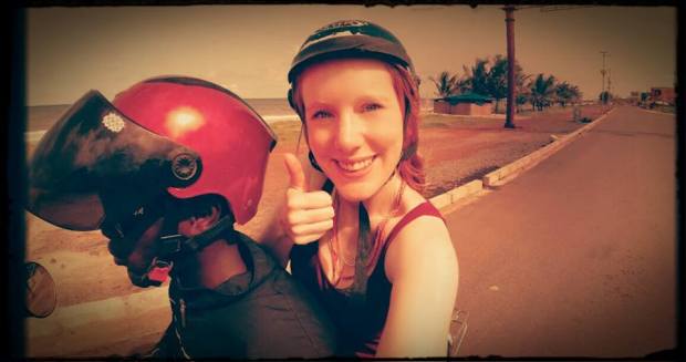 Shot with the GoPRO camera as I filmed the streets of Freetown! Two selfies in under a month. Not like me at all!