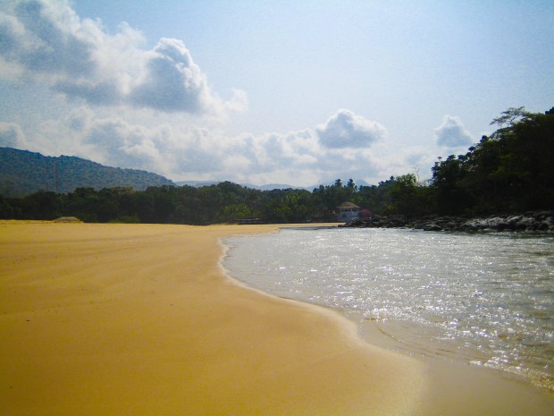 Glorious scenery along the coast and not a soul in sight