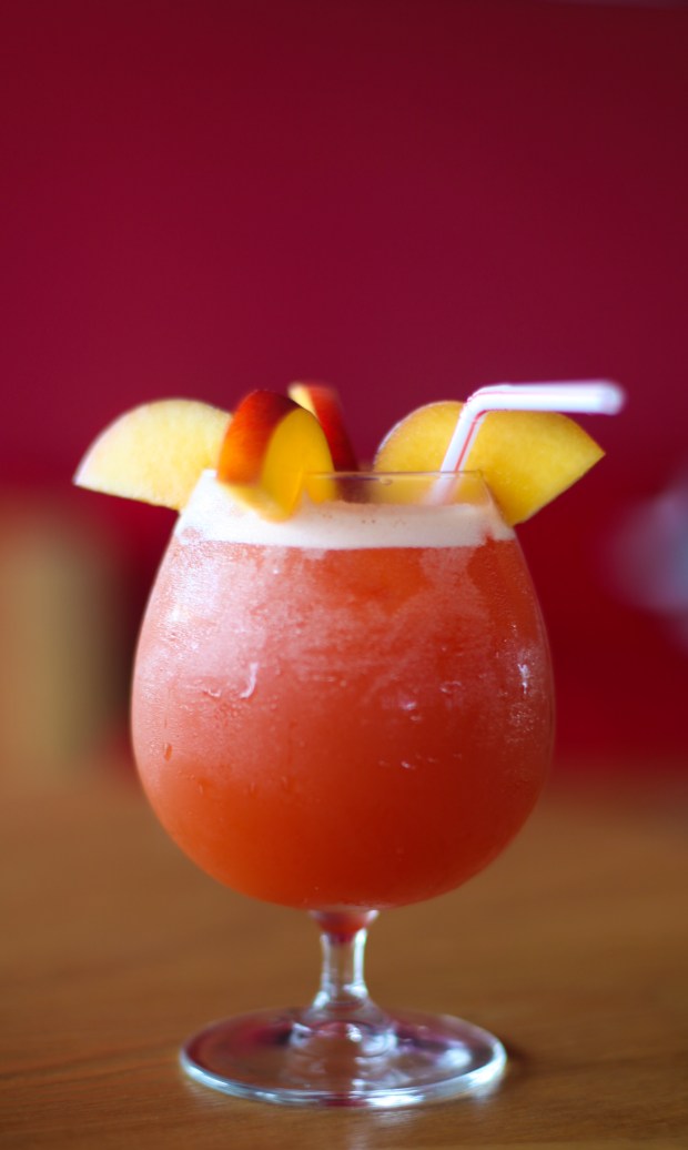 A Passion Split - an non-alcoholic cocktail designed to be sipped as the sun goes down..... another please barman!