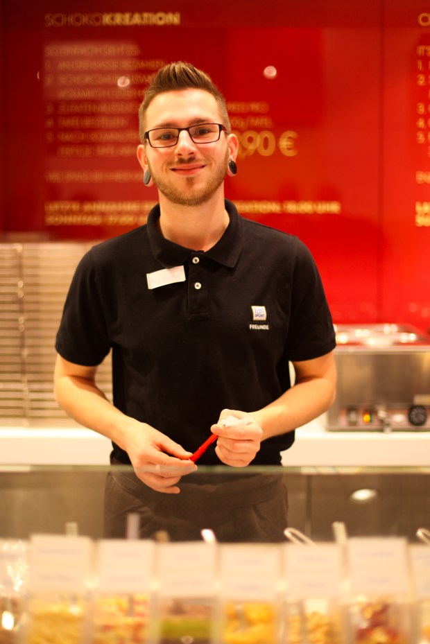 Kay was our helpful chocolatier for the morning making our creations.