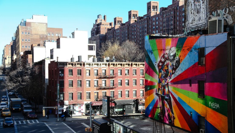 Views from the new iconic High Line walk