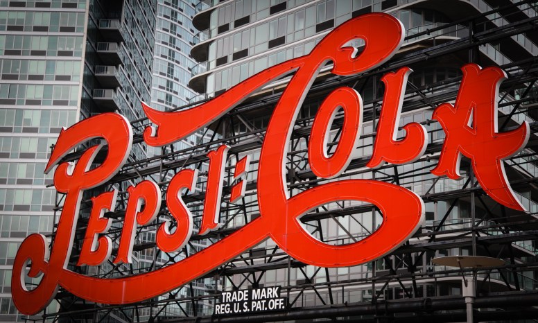 The iconic Pepsi sign in Queens