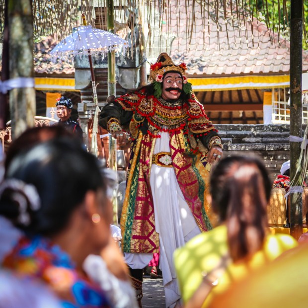 The Balinese embrace the good and the bad in life, believing in a balance of light and dark. It is understood that we live in the grey area, with both good and bad inside of us, but importance is always placed upon good intentions. Barong is a lion-like creature and character in the mythology of Bali, Indonesia. He is the king of the spirits, leader of the hosts of good, and enemy of Rangda, the demon queen and mother of all spirit guarders in the mythological traditions of Bali. The battle between Barong and Rangda is featured in Barong dance to represent the eternal battle between good and evil. Here