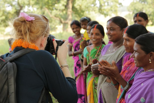 Thanks Purple Flame Media for the image: Me working in India with All We Can
